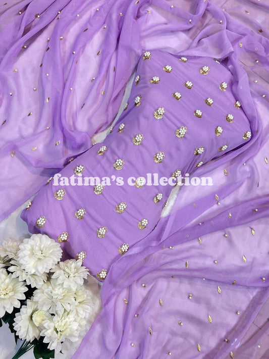 🌟 7 Pulse Soft Chiffon 3PC Suit 🌟(KASNI)