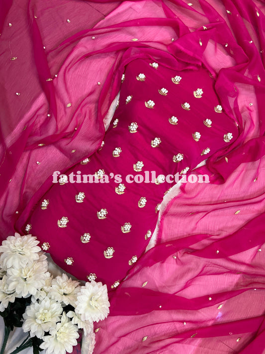 🌟 7 Pulse Soft Chiffon 3PC Suit 🌟 (ATSHI)