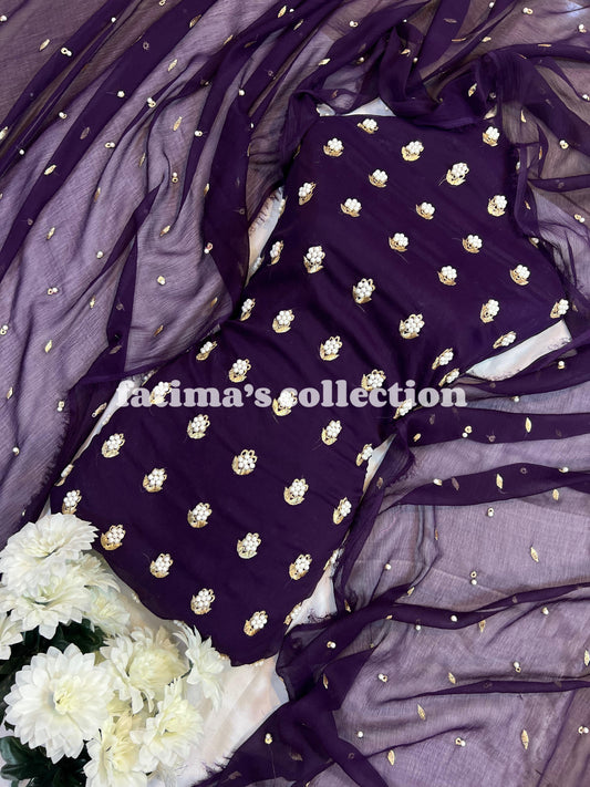 🌟 7 Pulse Soft Chiffon 3PC Suit 🌟 (JAMNI)